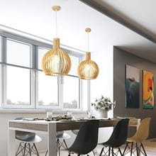 Artisan Crafted Wooden Pendant Light