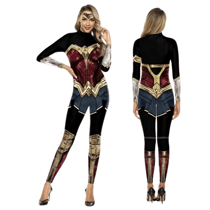 Wonder Woman Superhero Costume -  3D Print Sexy Bodysuits