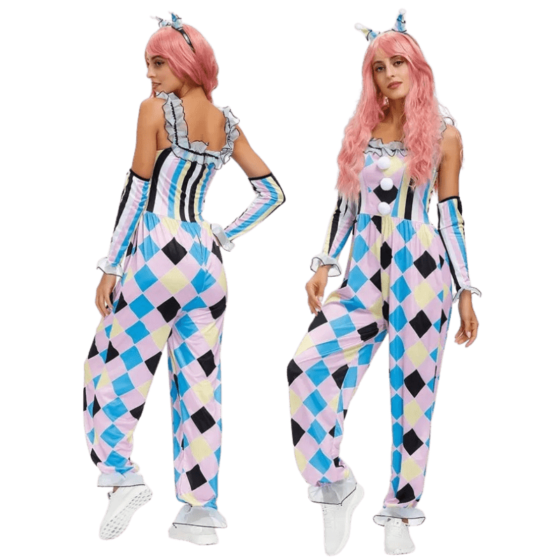 Clown Costume Adult Circus Clown Quinn Honey Joker