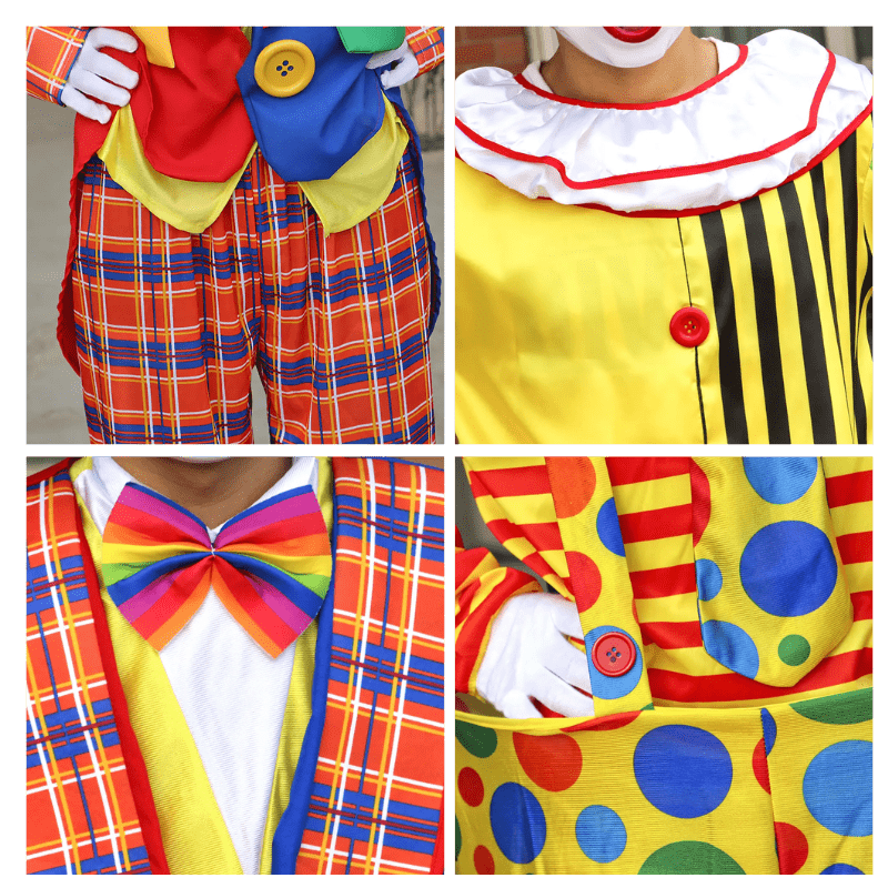 Clown Costume Fancy Dress Up TV Show Video Program Carnival Party