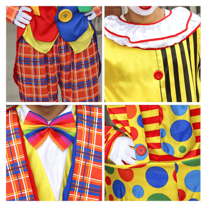 Clown Costume Fancy Dress Up TV Show Video Program Carnival Party