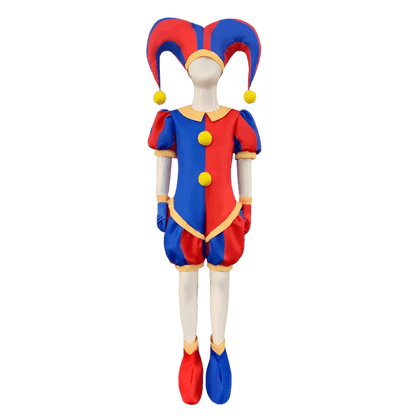 Clown Costume Kids Pomni Clown Costume for Adult Kids