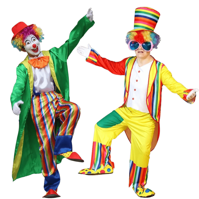 Clown Costume Fancy Dress Up TV Show Video Program Carnival Party