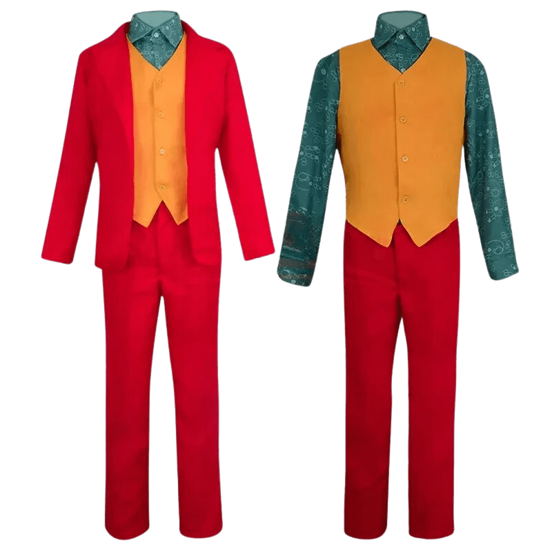 Clown Costume Red Suit Adult Jokers