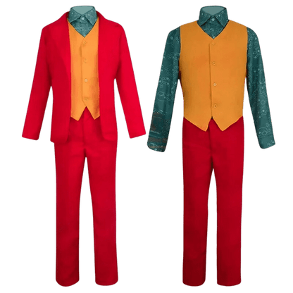 Clown Costume Red Suit Adult Jokers