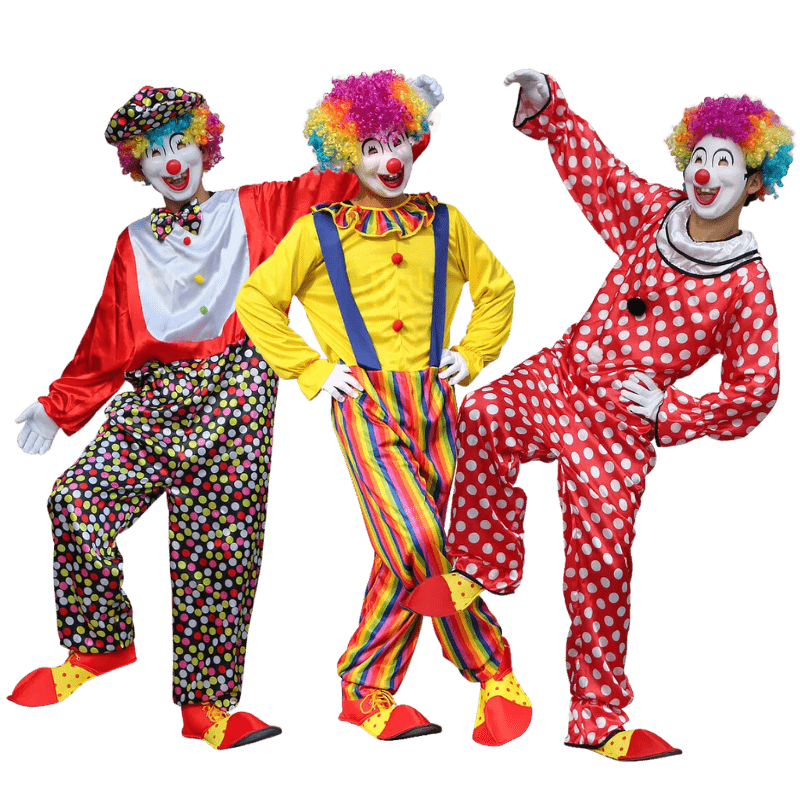 Clown Costume Fancy Dress Up TV Show Video Program Carnival Party