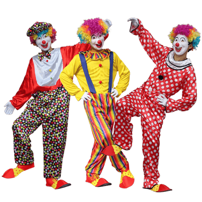 Clown Costume Fancy Dress Up TV Show Video Program Carnival Party