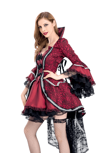 Vampire Costume Women Queen Puffy Long Skirt