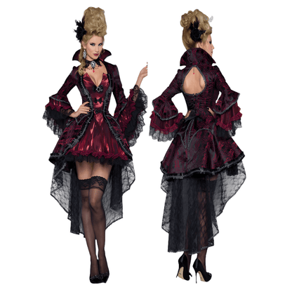 Vampire Costume Women Tuxedo Temptation Party