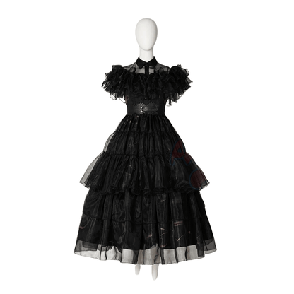 Wednesday Addams Costume Wednesday Black Dance Evening Dress