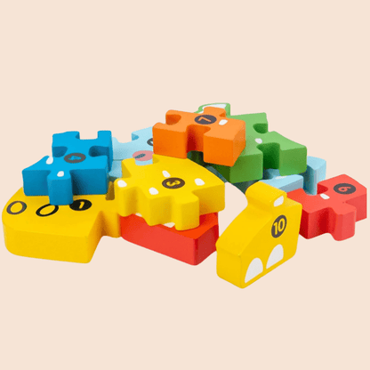 Wooden Toy Animal Puzzle Blocks