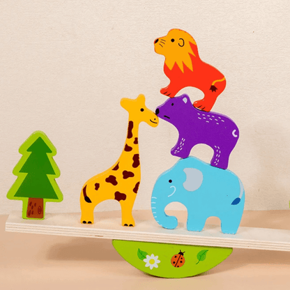 Wooden Toy Animal Balance Game