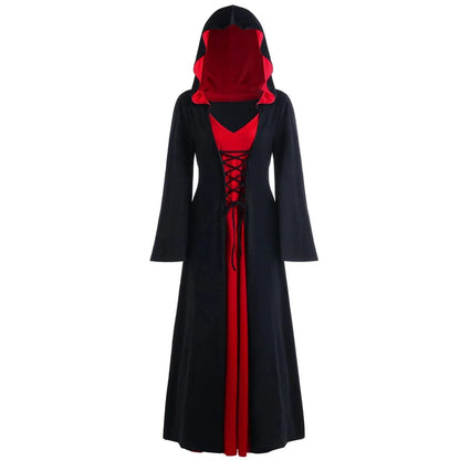 Vampire Costume Women Lace-up Vintage