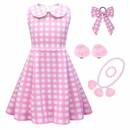 Barbie Costume Kids Elegant Princess Dress