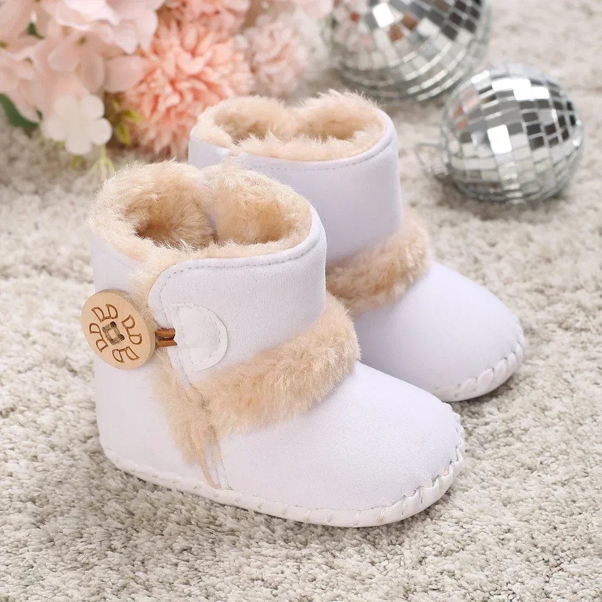 FuzzyBall Baby First Walker Booties