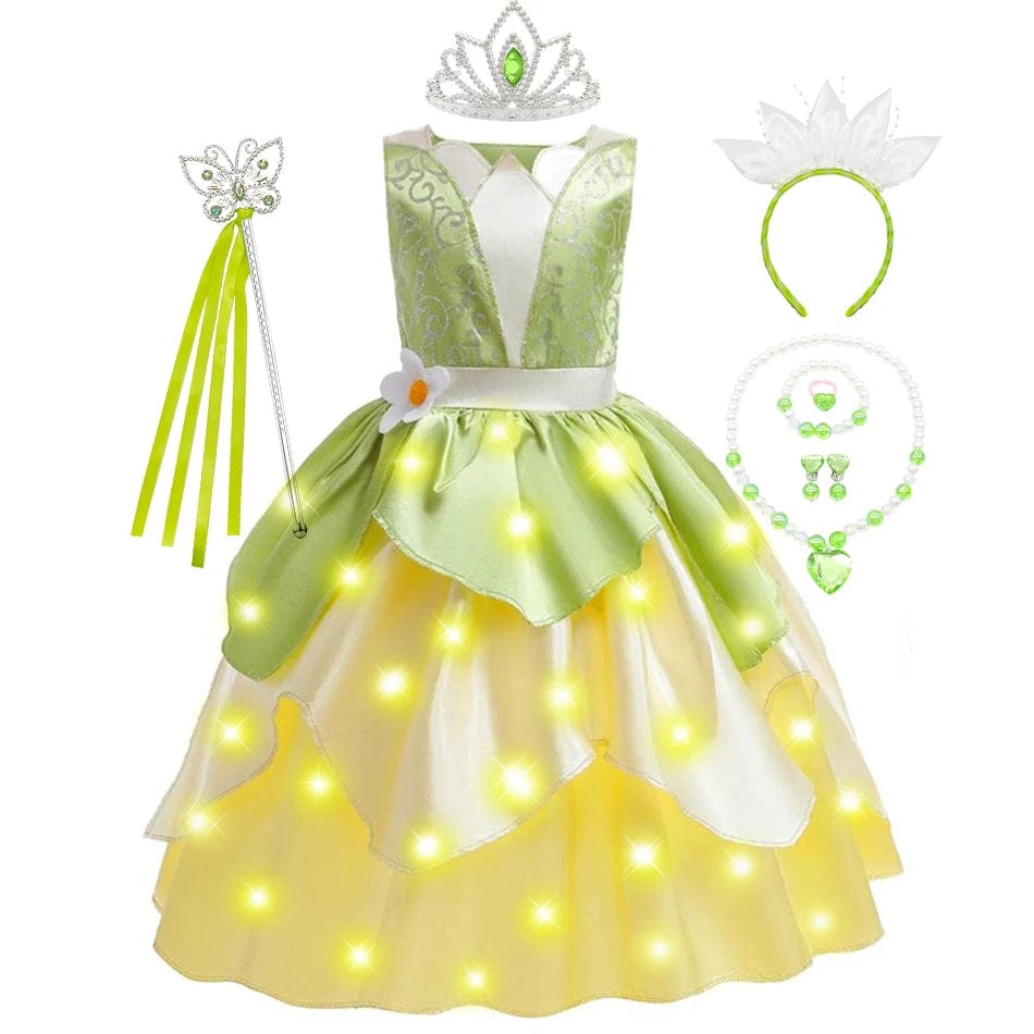 Princess Tiana Light-Up Costume Dress