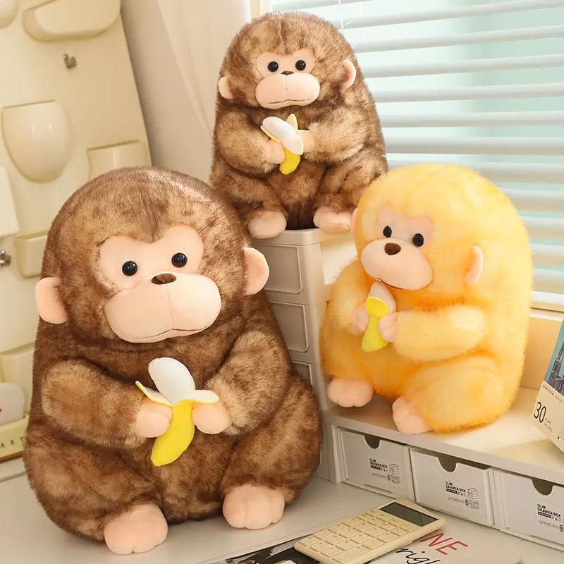 Golden Banana Buddy - Monkey Stuffed Animal