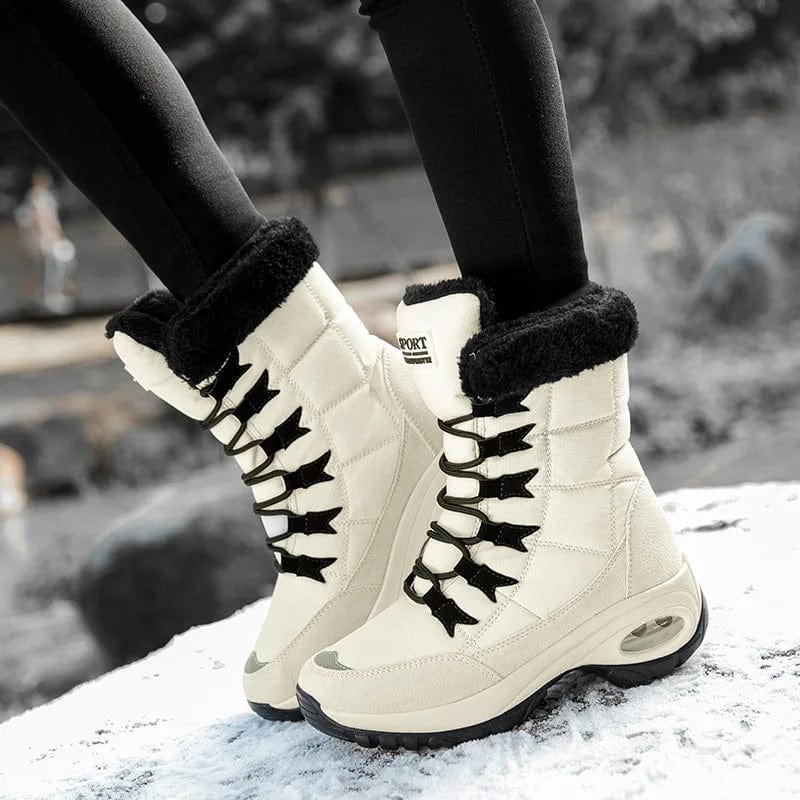 Women's Waterproof Lace-Up Winter Boots