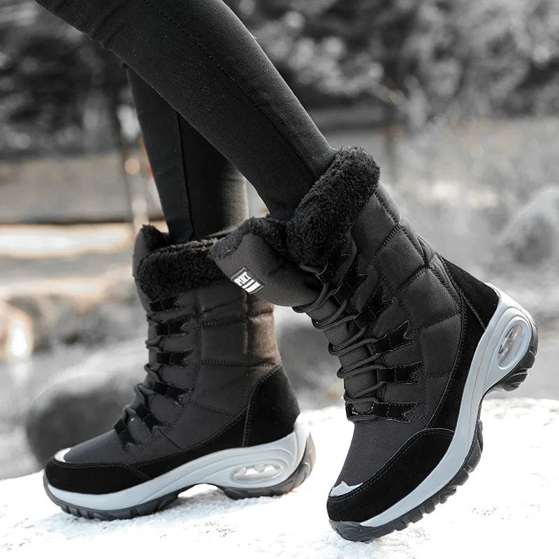 Women's Waterproof Lace-Up Winter Boots