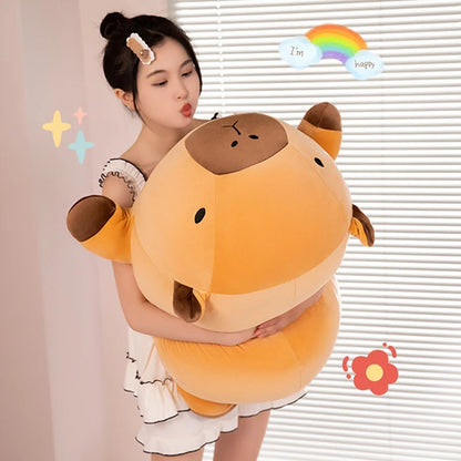 Round Capybara Plush Pillow