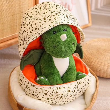 Hatch & Hug Dragon Plush with Egg