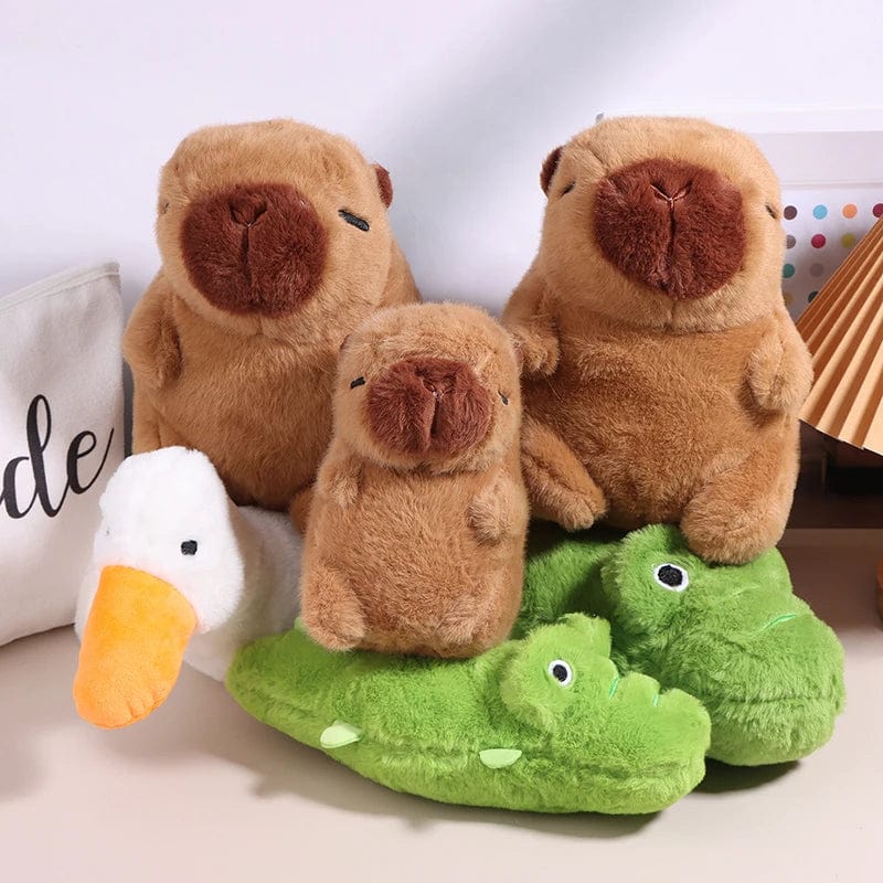 Capybara & Duck Ride-On Plush Toy