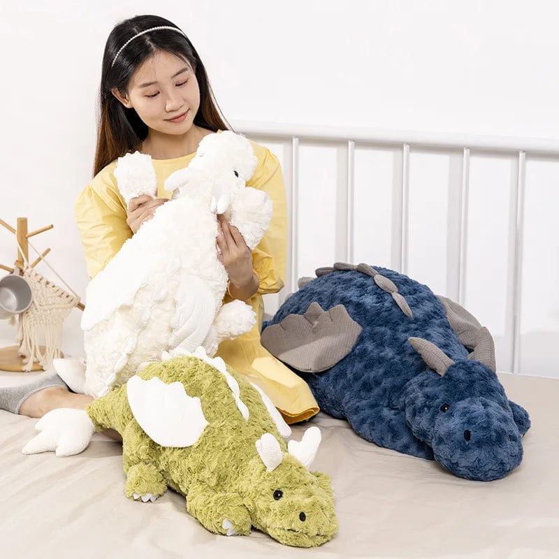 Giant Snow Dragon Plush