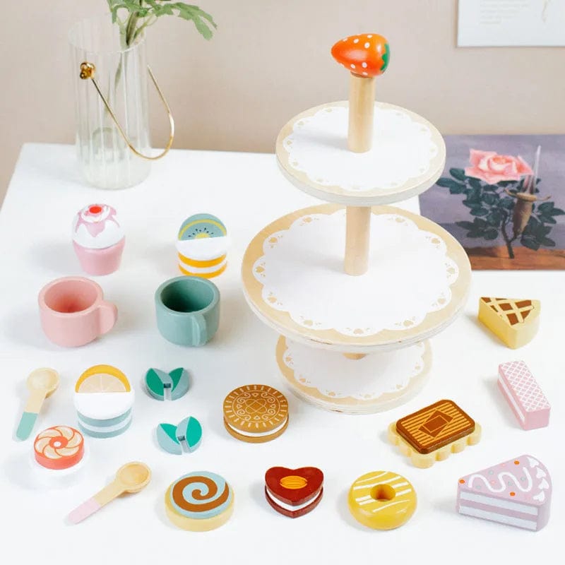 Wooden Toy Tea Party Set