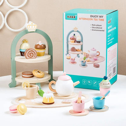 Wooden Toy Tea Party Set