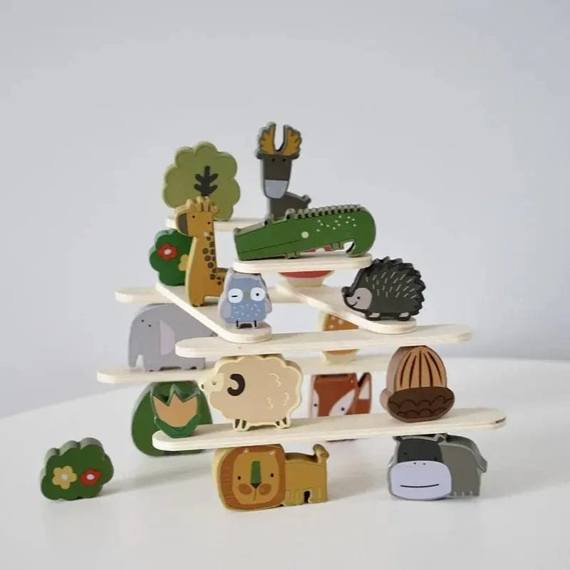 Wooden Toy Animal Balance Stacking Set