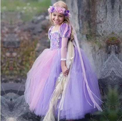 Rapunzel Tangled Cosplay Princess Dress