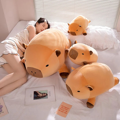 Round Capybara Plush Pillow