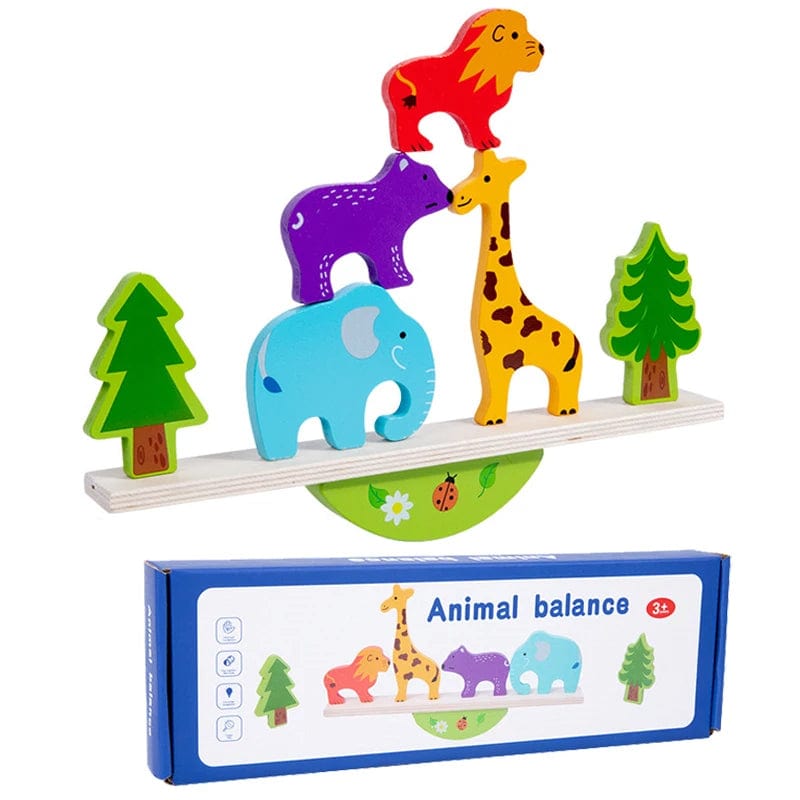 Wooden Toy Animal Balance Game