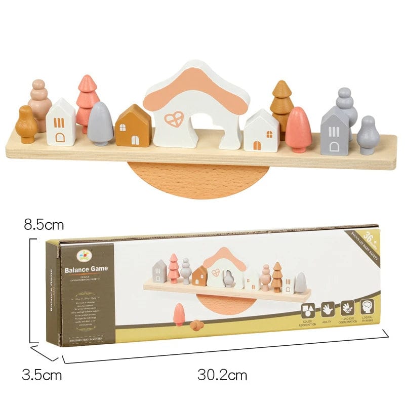 Wooden Toy Animal Balance Game