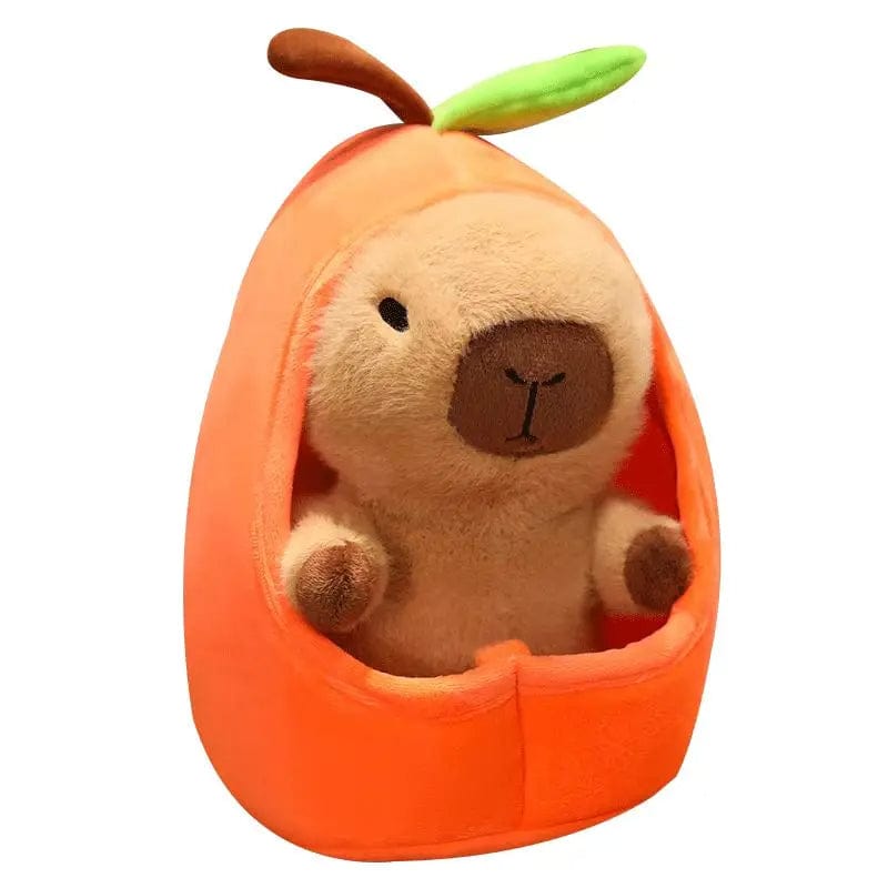 Capybara Plush Toy with Fruit Hut