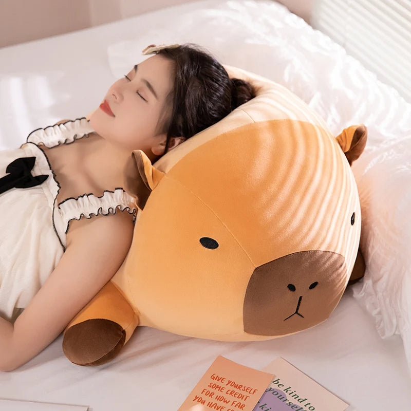 Round Capybara Plush Pillow