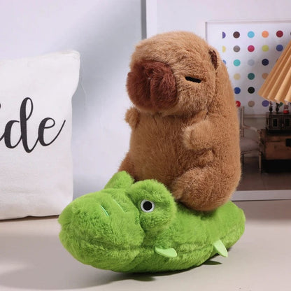 Capybara & Duck Ride-On Plush Toy