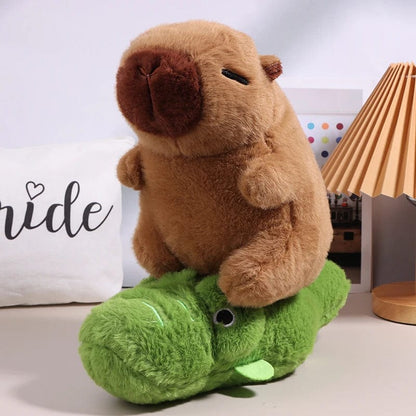 Capybara & Duck Ride-On Plush Toy