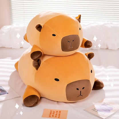 Round Capybara Plush Pillow