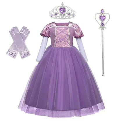 Rapunzel Tangled Cosplay Princess Dress