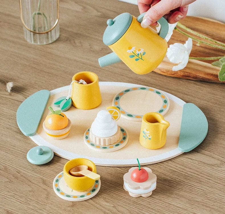 Wooden Toy Tea Party Set