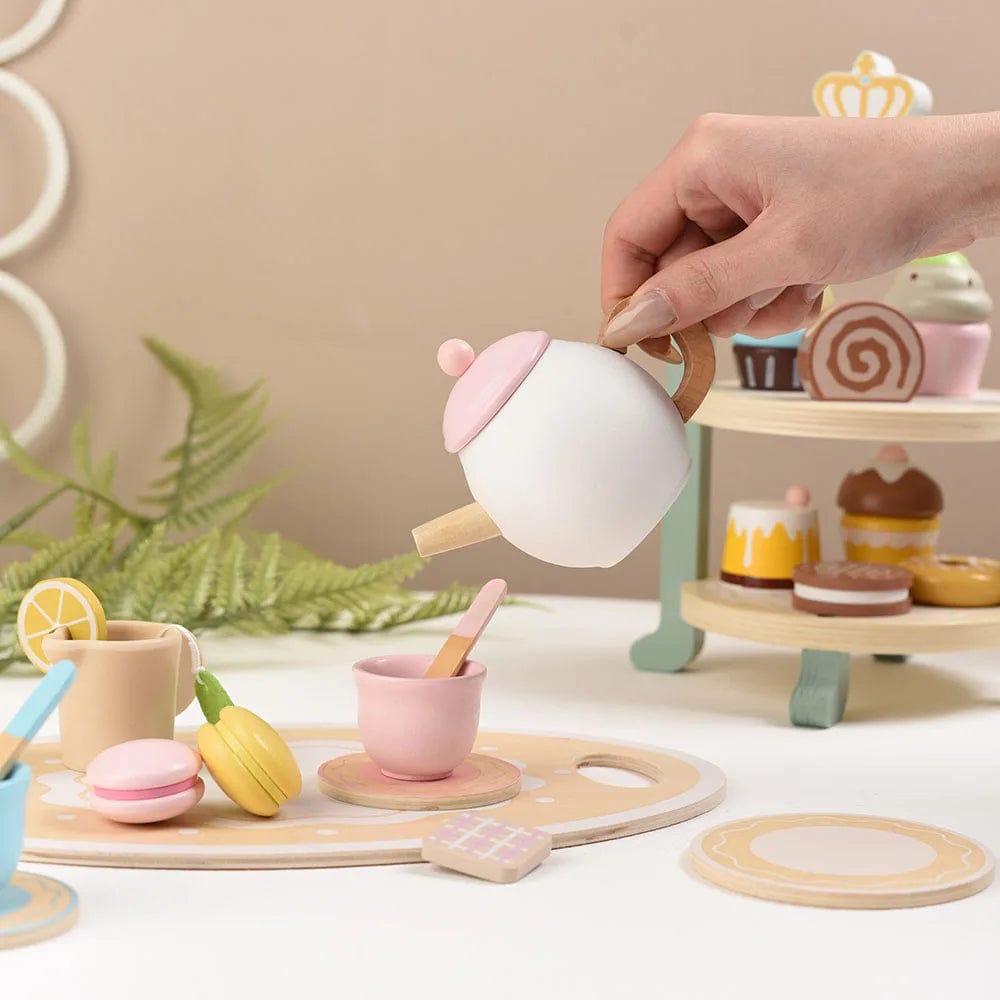 Wooden Toy Tea Party Set