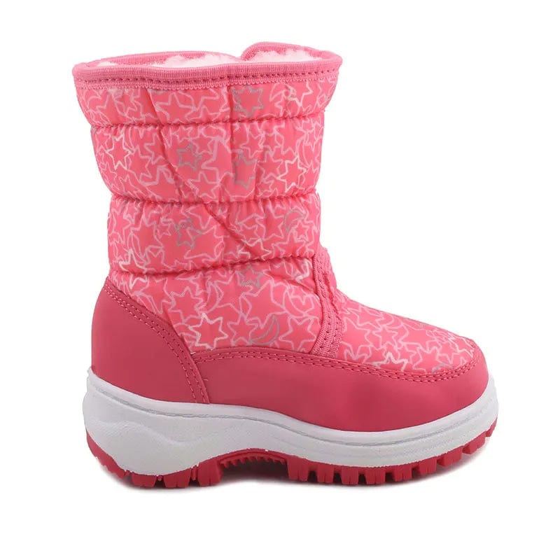 Waterproof Kids Snow Boots with Wool Lining