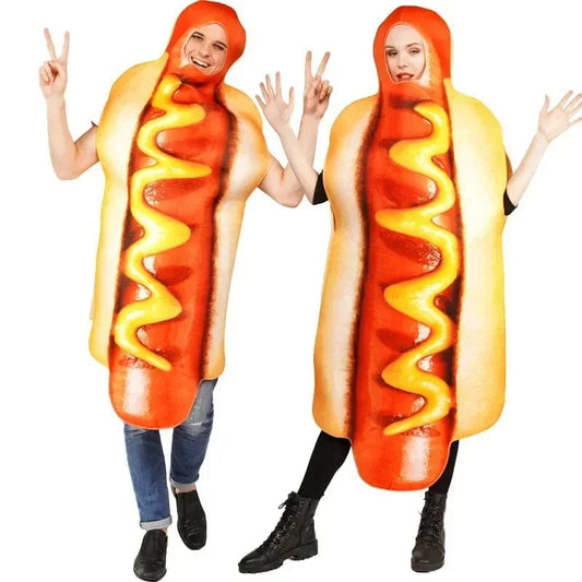 Couples Halloween Costumes Funny Hot Dog  Cosplay