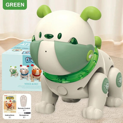 DanceBot Pup – Interactive Voice & Touch-Sensing Robot Dog