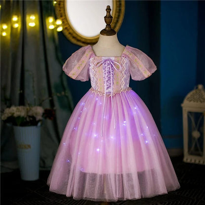 Rapunzel Princess Dress with Lights