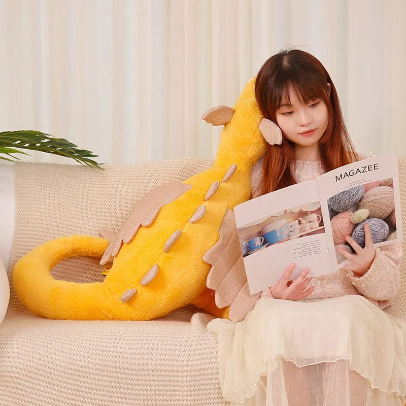 Giant Winged Dragon Plush Pillow