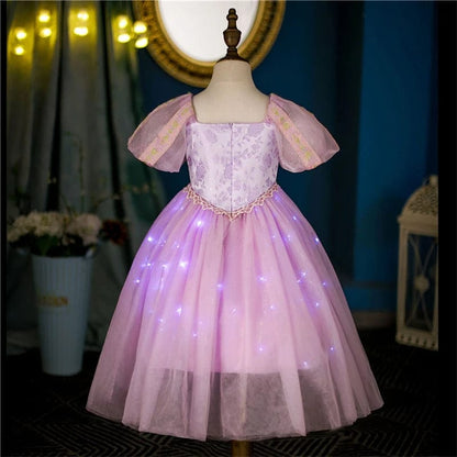 Rapunzel Princess Dress with Lights