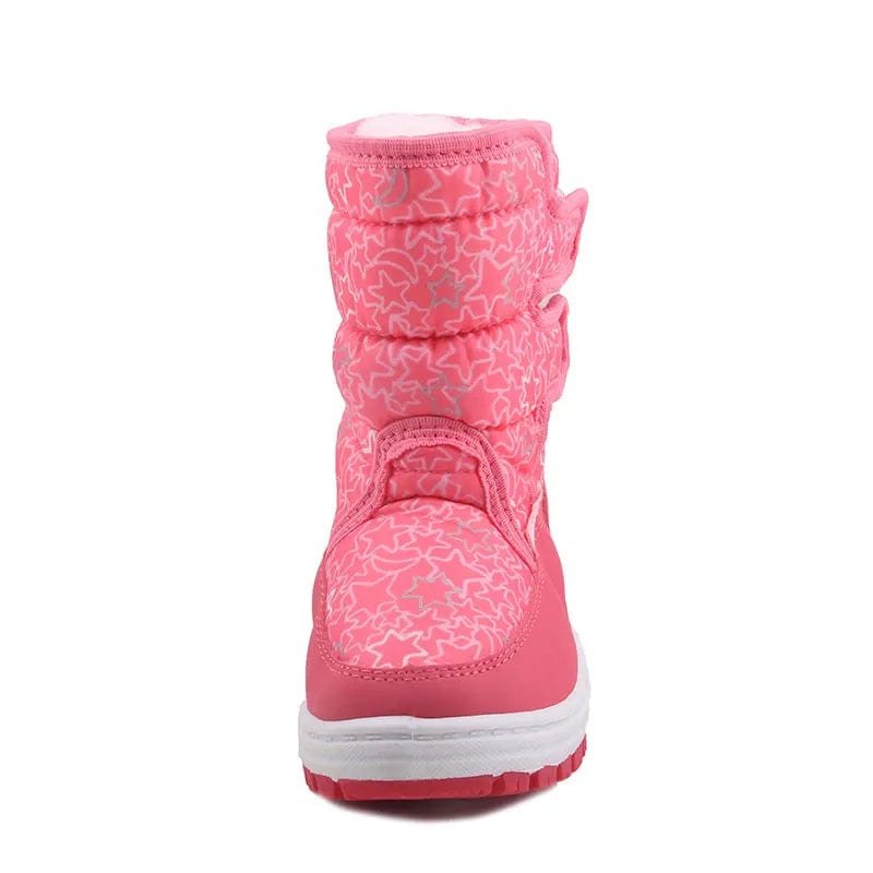 Waterproof Kids Snow Boots with Wool Lining