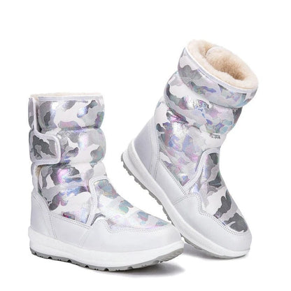 Waterproof Kids Snow Boots - Camouflage